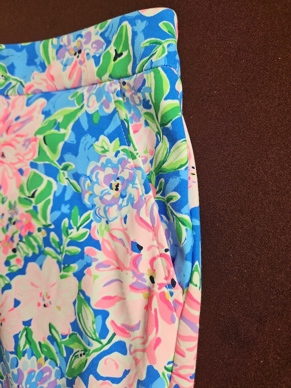 Lilly Pulitzer Blue Floral Pink Bloom Skort Size 8 - Picture 10 of 11